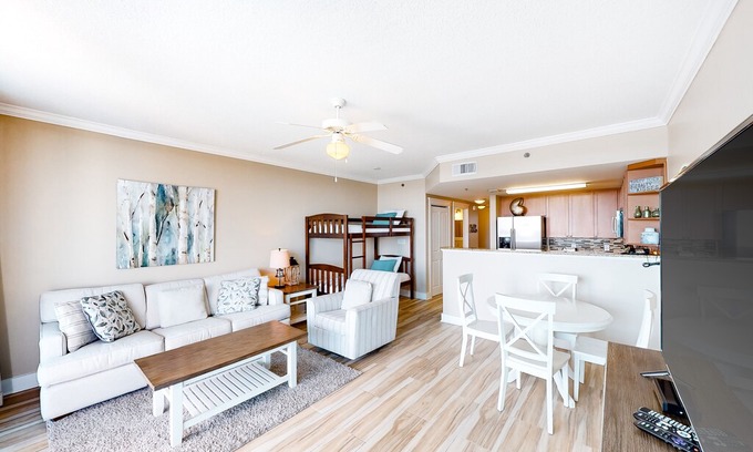 Fort Walton Beach Condo | Bright, Welcoming Condo On Okaloosa Island! Waterfall, Lazy River