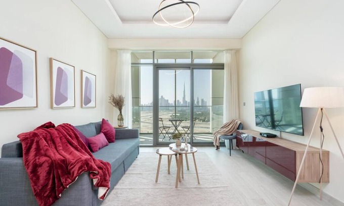Jadaf Apartment | Burj Khalifa view - 1bedroom - Pool & Gym