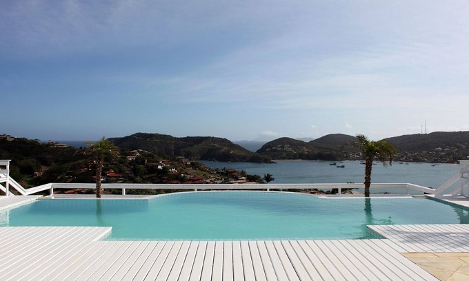 Portal da Ferradura Villa | Buz011 - Beautiful house with pool and sea view in Búzios