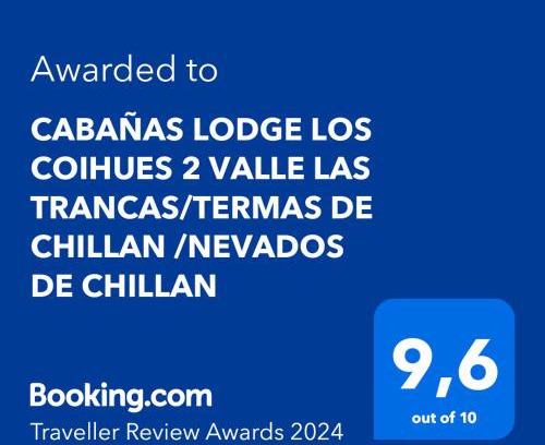 Pinto Ski Chalet | CABAÑAS LODGE LOS COIHUES 2 VALLE LAS TRANCAS/TERMAS DE CHILLAN/NEVADOS DE CHILLAN