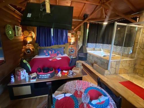 Santo Antonio do Pinhal House | Cabana Dentro da Floresta- Chalés Perpétua Natureza