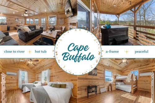 Jasper House | Cabin 1 - Peaceful Cabin Near River with Fire Pit and Hot Tub