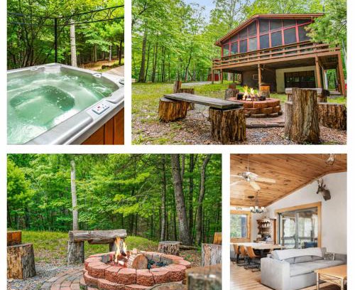 Great Cacapon House | Cabin w New Hot Tub, River, Kayak, WiFi, & Fire Pit