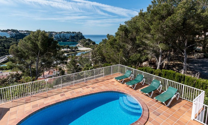 Serpentona Villa | Cala Galdana 7 pax villa, A/C, pool, sea views, wifi