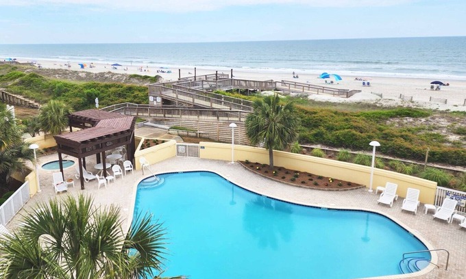 Litchfield by the Sea Condo | Cambridge 302 Beautiful Views from Large Oceanfront Balcony