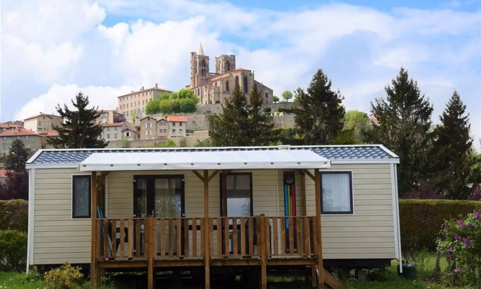 Saint-Bonnet-le-Chateau House | Camping de la Belle Etoile * - Mobilhome Nirvana Great comfort 3 bedrooms terrace 6 people