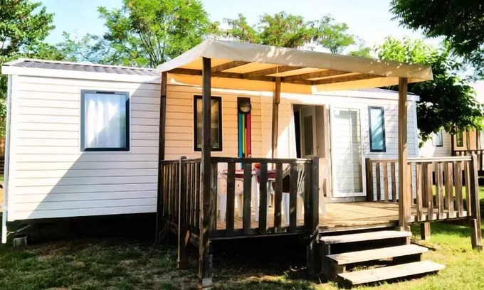 Lussas House | Camping maeva Escapades Ludo Parc * - Cozy 4 Room Mobile Home 6 People Air Conditioned