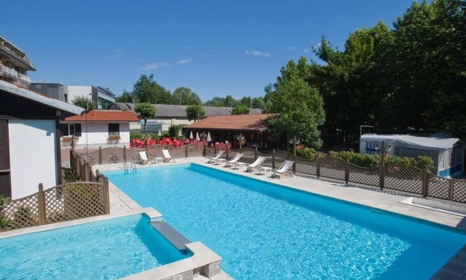 Barza House | Camping Smeraldo Dormeletto Mobilehome Standard with lake view for 4 persons