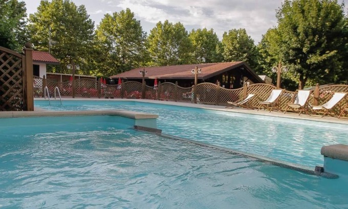 Barza House | Camping Smeraldo Dormeletto Mobilehome Luxury with lake view for 4 people