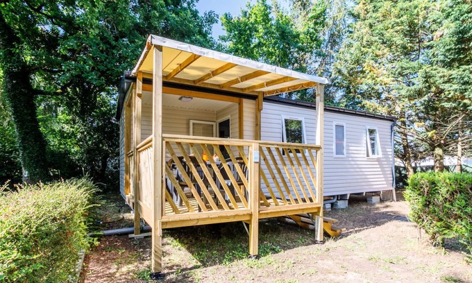 L'Aiguillon-sur-Vie House | Camping Ushuaïa Le Parc de La Grève **** - Mobil Home Plaisir 4 Rooms 6 People + TV