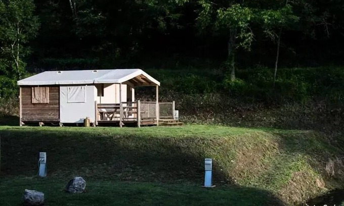 Mostuejouls House | Campsite Les Prades* - Canvas Bungalow 3 rooms 5 people Without Sanitary