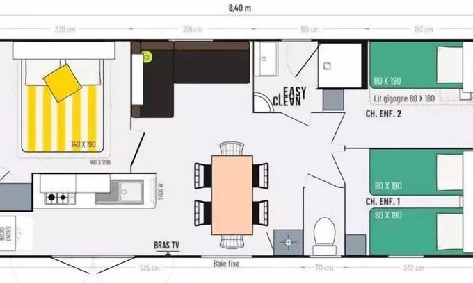 Baerenthal House | Campsite Ramstein-Plage * - Mobil home Comfort - 3 bedrooms 6 people