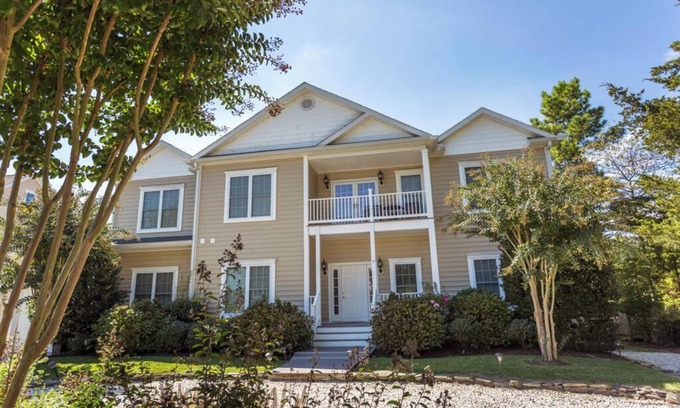 Rehoboth Beach House | Canal Front Home with Private Pier, Pool & Tennis Courts - Sleeps 18!