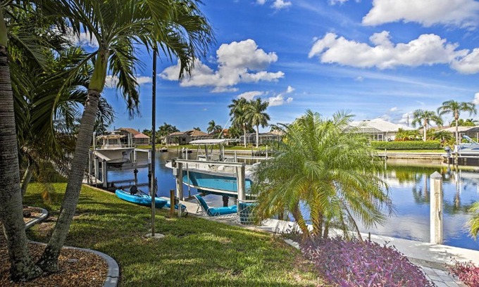 Punta Gorda House | Canal Waterfront Home with Private Pool and Dock!