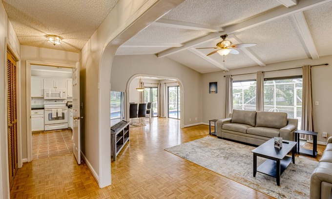 Lake Clarke Shores House | Canalfront home with private pool, sauna & high-speed WiFi - snowbirds welcome