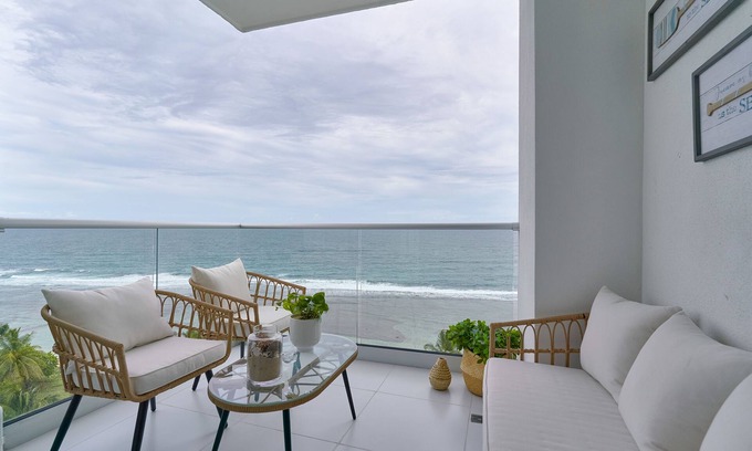 Guayacanes Apartment | Caribbean Sunrise View Beachfront Apartment