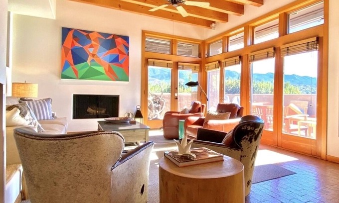 Nambe Pueblo Condo | Casa Alta Vista - private, quiet, glorious views, 7mi to town