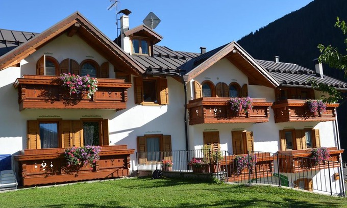 Cogolo Apartment | "Casa Bamby - Vioz" with Balcony, Garden & Mountain View; Pets Allowed, Parking Available