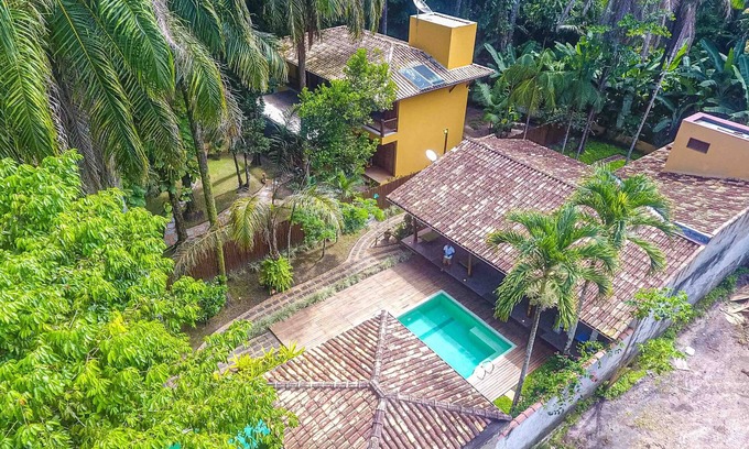 Litoral Sul da Bahia House | Casa Clareia Para até 12 Pessoas com Piscina a 150 Metros da Praia da Concha