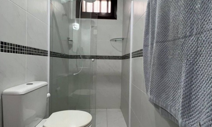 Praia de Barequecaba House | Casa de praia de alto padrão com piscina aquecida, rua principal de Barequeçaba.