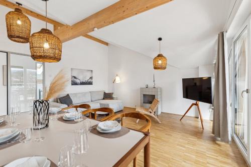 Miesbach Apartment | Casa Schlierach - Küche, Nespresso & Bergblick