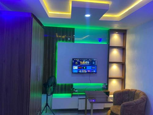 Abeokuta Apartment | Cee&Tee ABK 2BEDROOMS-247Electricity - Solar Inverter AC in bedrooms