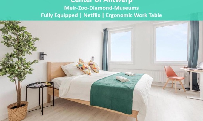 Seefhoek Apartment | Center of Antwerp, Fully Equipped, Train Station