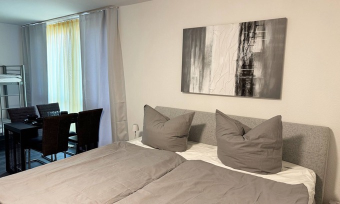 Pforzheim Apartment | Central Penthouse Suite with Goldstadt view
