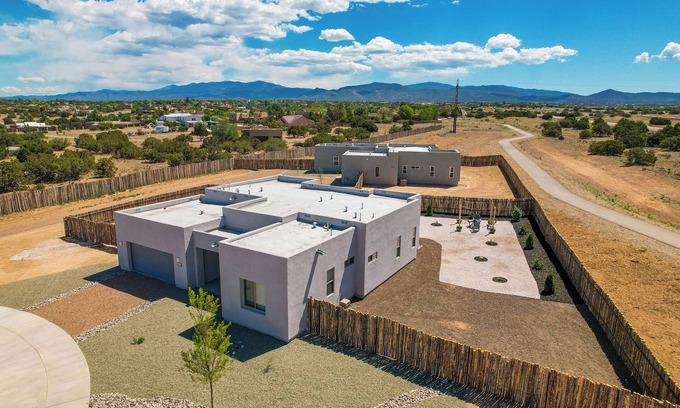 Santa Fe House | Centrally located, A/C, pet friendly, large yard, mountain views