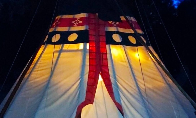 Cave Junction Apartment | Ceremonial Tipi - 20' - Sleeps up to 6 provided padded cots - bring your own sleeping bags