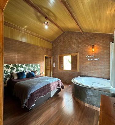 Sao Bento do Sapucai Ski Chalet | Chalé Jequitiba, hidro, lareira, natureza, Sul de Minas
