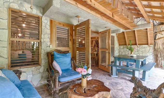 Las Galeras Ski Chalet | Chalet #3 Ocean, superior pool villa at Chalet Tropical bio-hotel