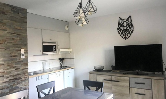 La Joue du Loup Ski Chalet | Chalet, 350m from ski slopes, fitness, terrace, balcony, parking, tv, ski locker, 43m²