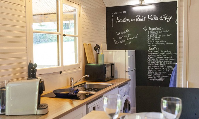 Auquainville House | chalet 4 p. Normandy Heated swimming pool from mid-May to September (Reinette)