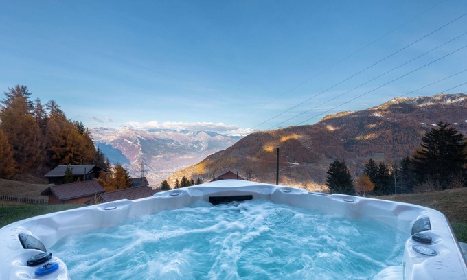 La Tzoumaz Cabin | Chalet Belle Roche Recently Renovated Jacuzzi