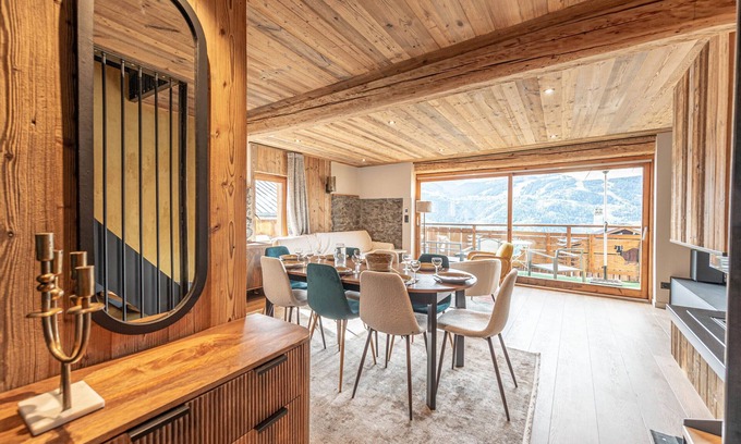La Presqu'ile Ski Chalet | 🏔️ CHALET DE LUXE FACE À COURCHEVEL - TINCAVE 1300M