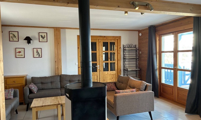 Flaine Ski Chalet | Chalet for 12, Scandinavian stove, sauna, garage