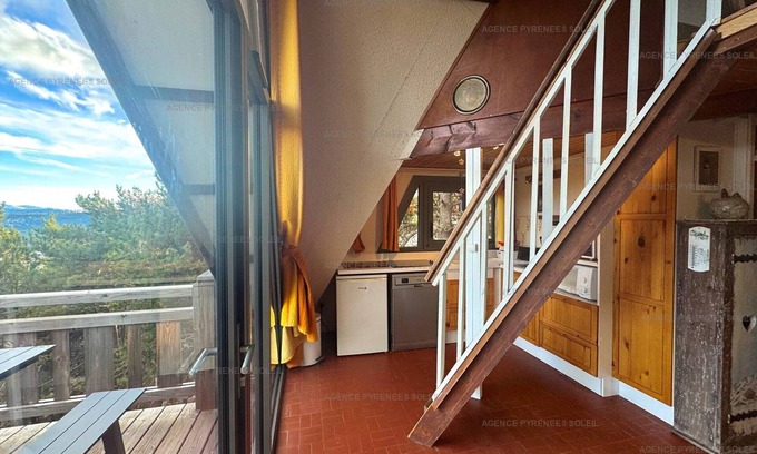 Les Angles Ski Chalet | Chalet for 6 with balcony and parking in Les Angles