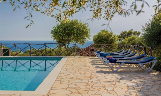 Area metropolitana de Ciutadella Ski Chalet | Chalet 'Sa Talaia De Artrutx' with Sea View, Private Pool and Private Terrace