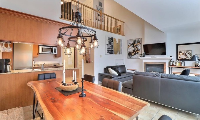 Saint-Sauveur Condo | Chalet Saint-Sauveur with heated pool (Summer) and Ski in Ski out!