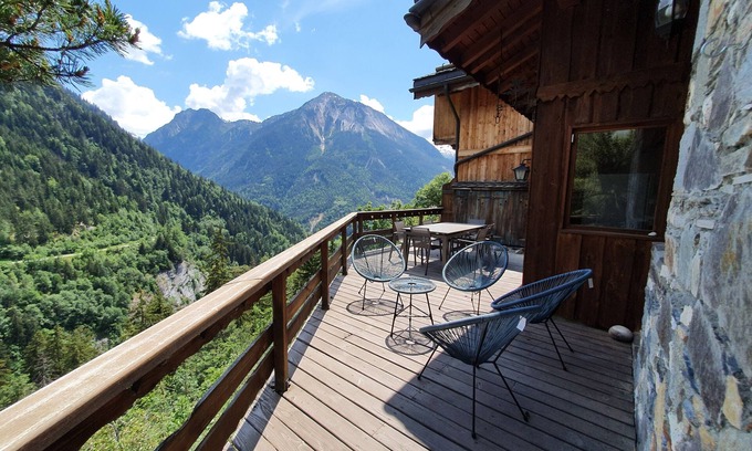 Champagny-en-Vanoise Ski Chalet | Chalet Solize, Terrasse Avec Superbe Vue, Sauna