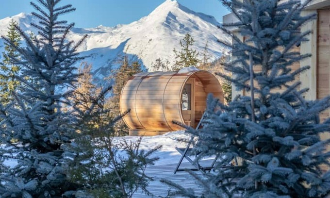 Arc-1600 Ski Chalet | Chalet Vue Extraordinaire Sauna & Piscine