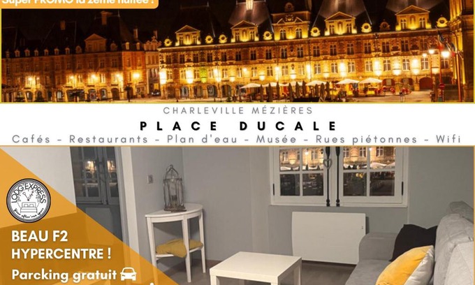 Charleville-Mezieres Apartment | Charleville-Mézières: belle vue Place Ducale