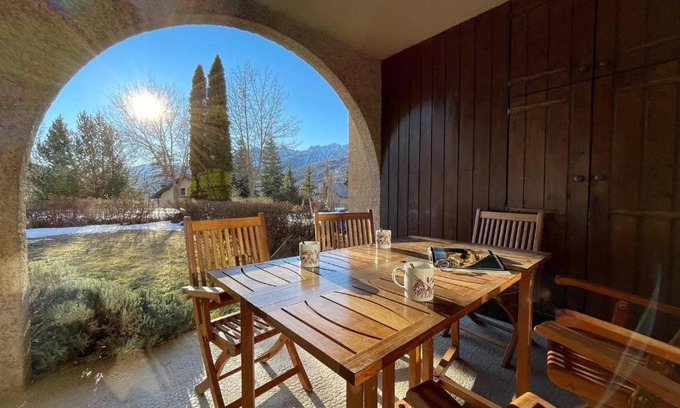 Briancon Apartment | Charmant 3 pièces avec jardin pour 6 pers. à Briançon, à 3mn du centre, proche randonnées et Col d'Izoard - FR-1-330C-124