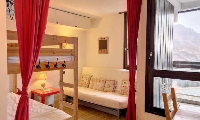 Reberty Apartment | Charmant Studio 17m² pour 3 pers, Balcon, Ski aux Pieds, Résidence Génépi, Les Menuires - FR-1-178-349