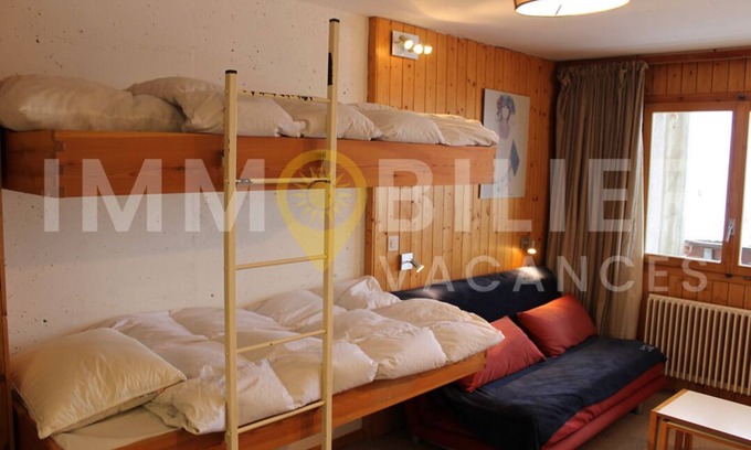 Chandolin Apartment | Charmant studio pour 2 personnes situé au premier sous-sol de la résidence Soleil 2000 B à Chandolin