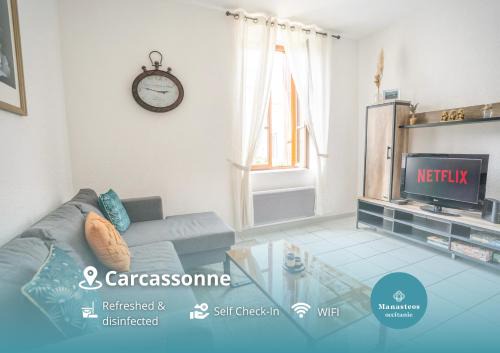 Carcassonne Apartment | Charmant T2 au pied de la Cité de Carcassonne- AL
