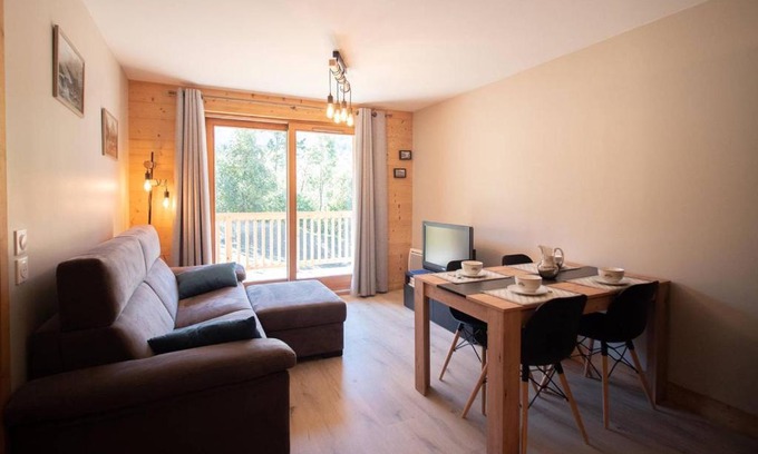 Valmorel Apartment | Charmant T2 avec parking à Valmorel - FR-1-291-867
