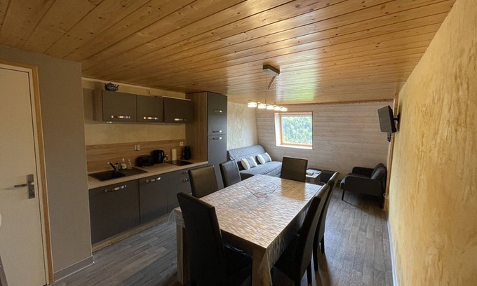 Saint-Jacques-des-Blats Apartment | Charming Duplex with Mountain View, Near Slopes - 2 Bedrooms, Sleeps 6, Free Parking