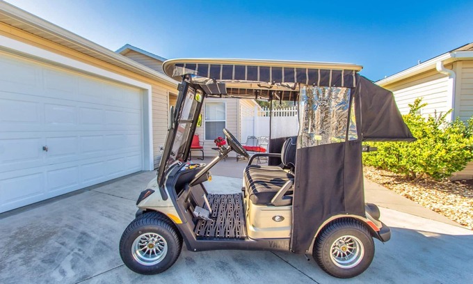 Hadley Villa | Charming 2/2 Courtyard Villa in Village of Hadley with Golf Cart